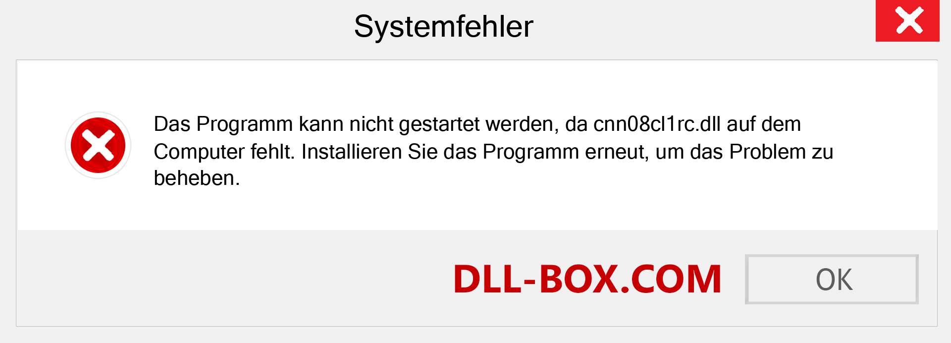 cnn08cl1rc.dll-Datei fehlt?. Download für Windows 7, 8, 10 - Fix cnn08cl1rc dll Missing Error unter Windows, Fotos, Bildern