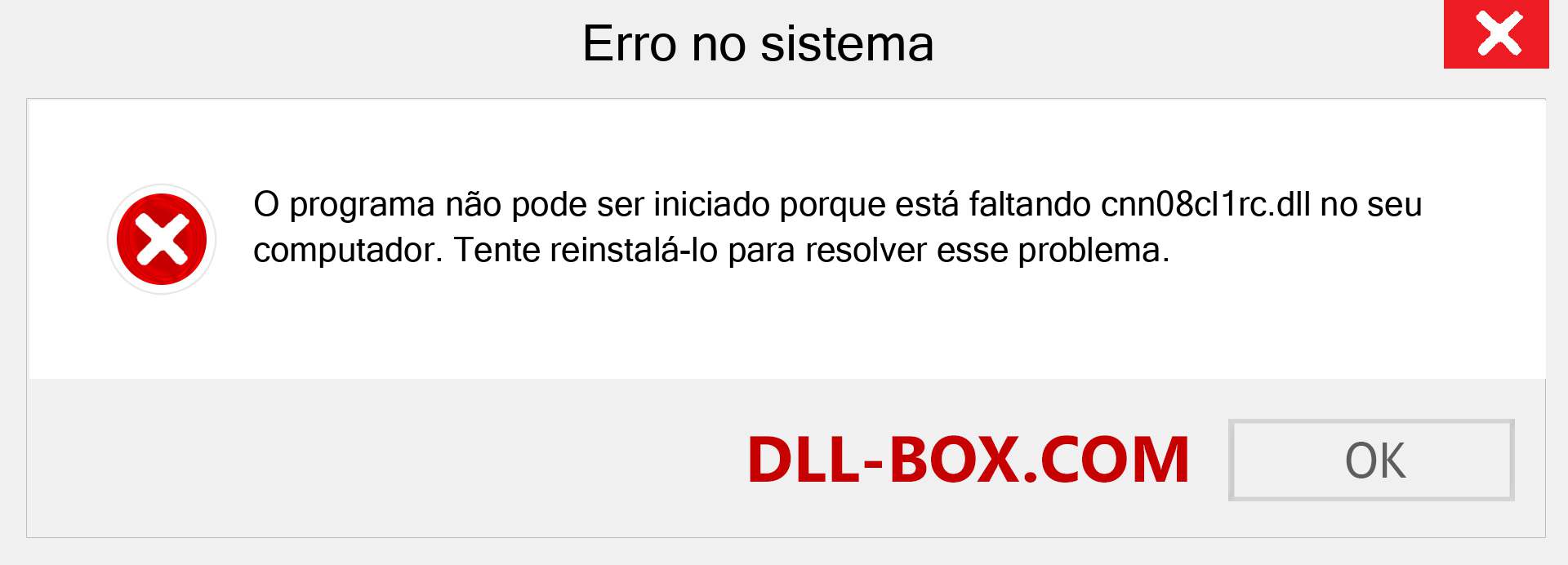 Arquivo cnn08cl1rc.dll ausente ?. Download para Windows 7, 8, 10 - Correção de erro ausente cnn08cl1rc dll no Windows, fotos, imagens